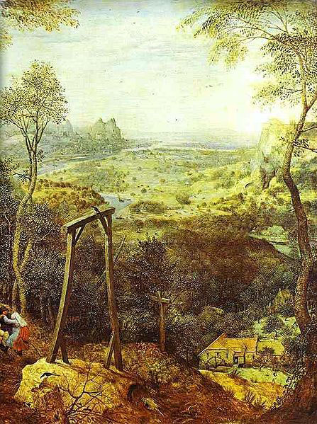 Pieter Bruegel the Elder The Magpie on the Gallows - detail